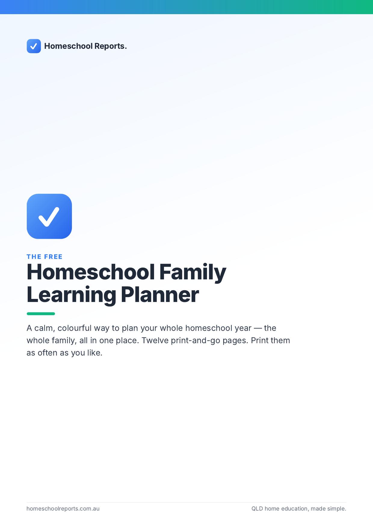 The Homeschool Family Learning Planner — preview 1
