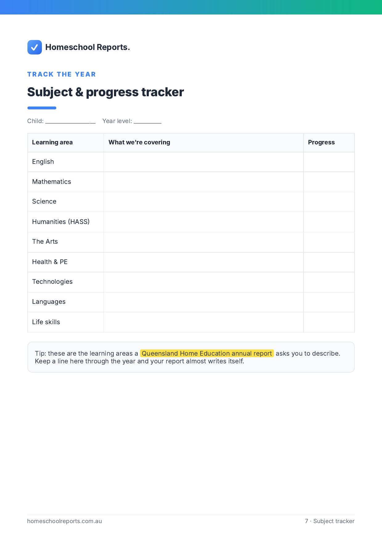 The Homeschool Family Learning Planner — preview 4